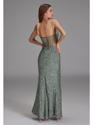 HEY KYLA Paillettenkleid in Silver