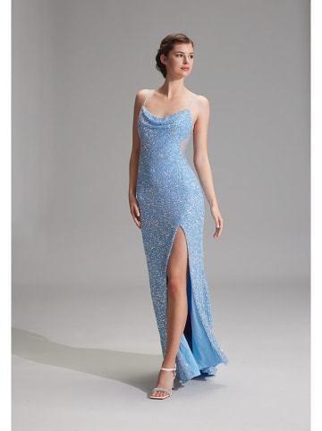 HEY KYLA Paillettenkleid in Hellblau