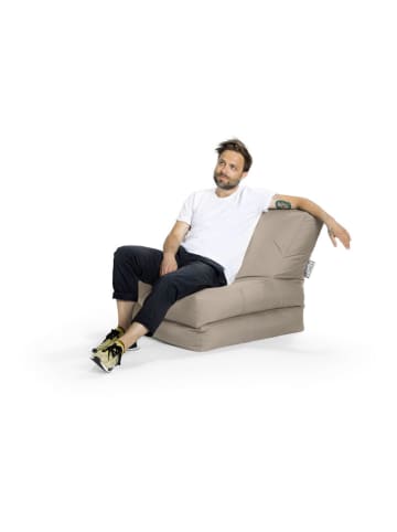 Sitting Point Outdoor-Sitzsack ''Twist Scuba'' in Khaki - (B)70 x (H)80 x (T)90 cm