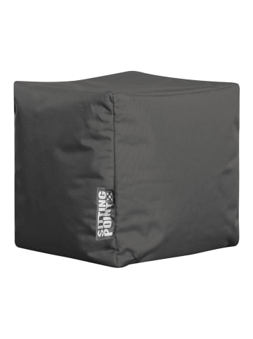 Sitting Point Outdoor-Hocker ''Cube Scuba'' in Anthrazit - (B)40 x (H)40 x (T)40 cm