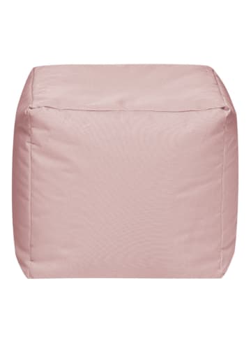 Sitting Point Outdoor-Hocker ''Cube Scuba'' in Rosa - (B)40 x (H)40 x (T)40 cm