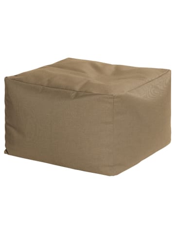 Sitting Point Outdoor-Hocker ''Loft Outside'' in Braun - (B)80 x (H)45 x (T)80 cm