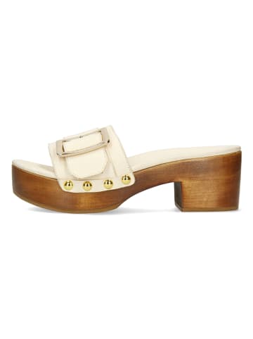 MELVIN & HAMILTON Leder-Clogs "Layla 1" in Creme