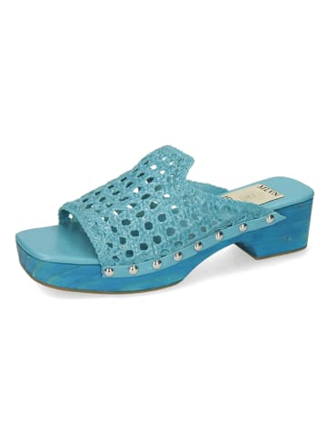 MELVIN & HAMILTON Leren clogs "Maria 1" turquoise