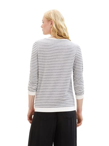 Tom Tailor Blouse grijs/wit