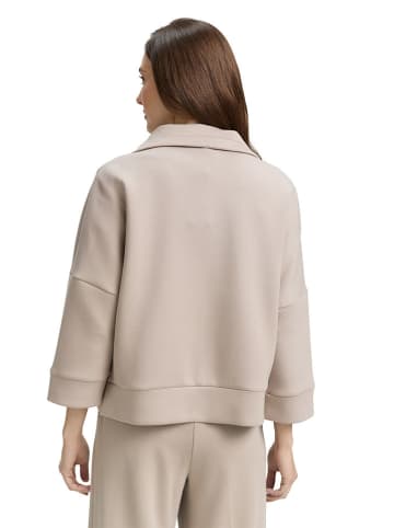 Tom Tailor Sweatjacke in Beige