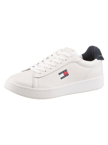 Tommy Hilfiger Skórzane sneakersy w kolorze granatowo-białym