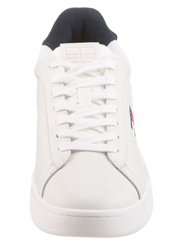 Tommy Hilfiger Skórzane sneakersy w kolorze granatowo-białym
