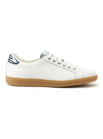British Passport Leder-Sneakers in Weiß