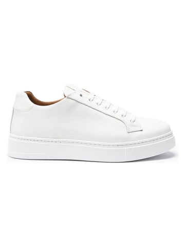British Passport Leder-Sneakers in Weiß