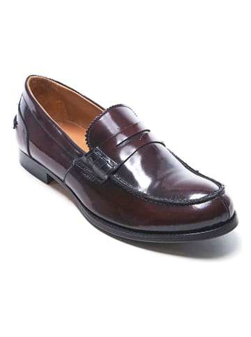 British Passport Leder-Mokassins "Penny" in Bordeaux