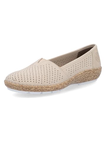 rieker Leren instappers beige