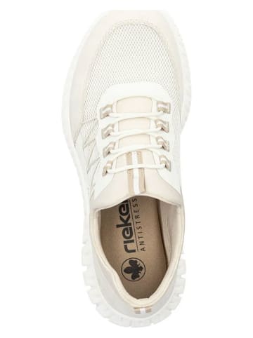 rieker Sneakersy w kolorze kremowym