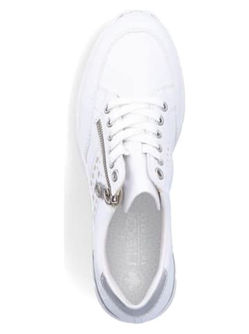 rieker Sleehaksneakers wit/zilverkleurig