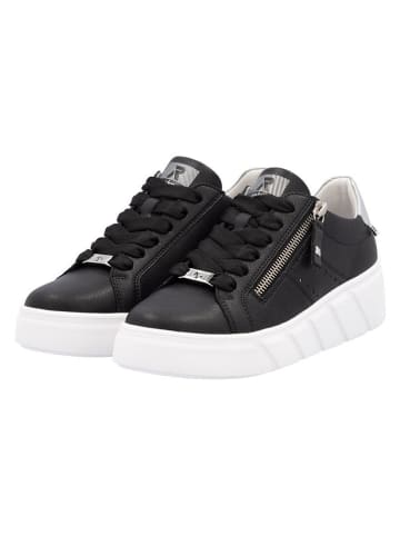 rieker Skórzane sneakersy w kolorze czarnym