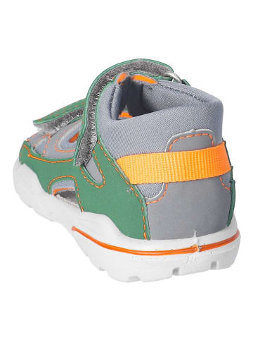 PEPINO Sandalen in Grau/ Grün