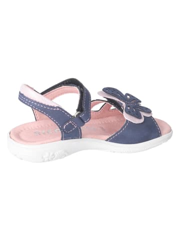 Ricosta Leren sandalen "Kelebek" donkerblauw
