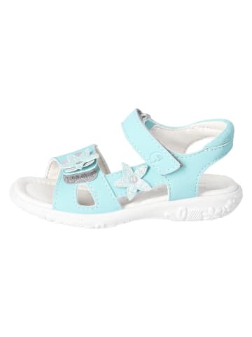 Ricosta Leren sandalen "Carola" lichtblauw