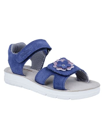 Richter Shoes Leder-Sandalen "Sofia" in Blau