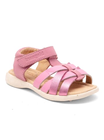 bisgaard Leder-Sandalen "Simone" in Rosa