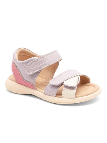 bisgaard Leder-Sandalen "Tracy" in Lila