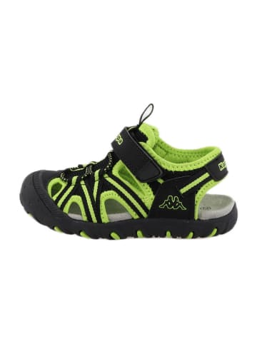 Kappa Halbsandalen "Jado" in Schwarz/ Grün