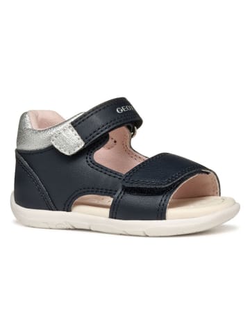 Geox Sandalen "Tapuz" in Dunkelblau/ Silber