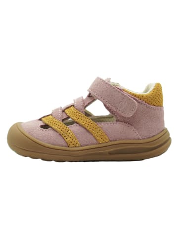 lamino Leren enkelsandalen lichtroze