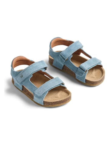 Wheat Leren sandalen "Corey" lichtblauw