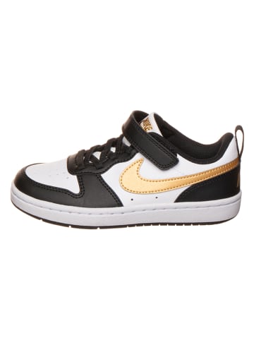 Nike Sneakersy "Court Borough Recraft" w kolorze złoto-biało-czarnym