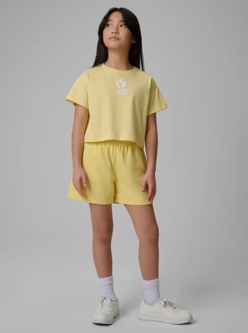 4F Sweatshort geel