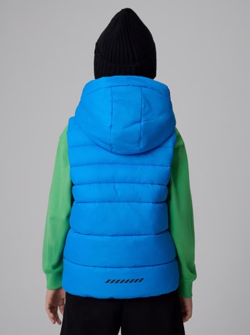 4F Doorgestikte bodywarmer blauw