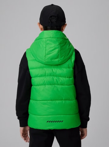 4F Kamizelka pikowana w kolorze zielonym