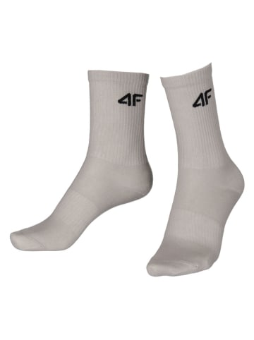 4F 4-delige set: sokken roze/oranje/grijs