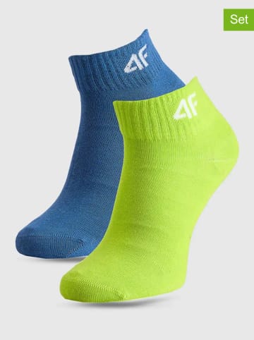 4F 2er-Set: Socken in Blau/ Grün