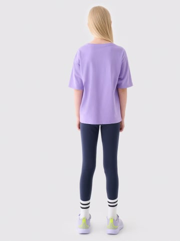 4F Legginsy w kolorze granatowym