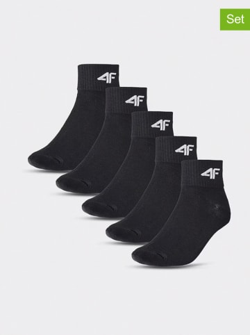 4F 5er-Set: Socken in Schwarz