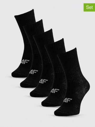 4F 5-delige set: sokken zwart