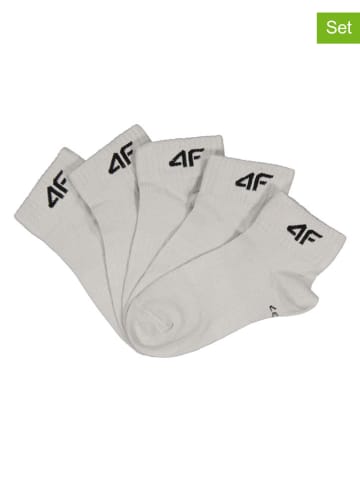 4F 5-delige set: sokken wit