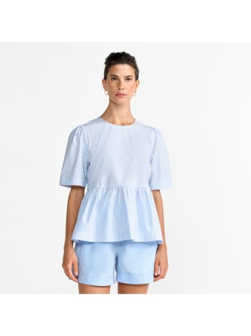 Rich & Royal Blouse lichtblauw/wit