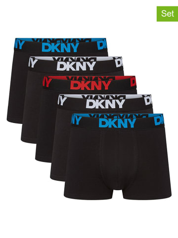 DKNY 5er-Set: Boxershorts in Schwarz