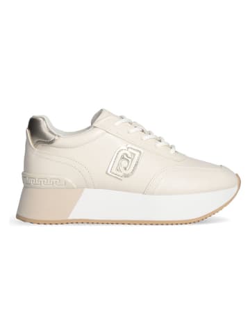 Liu Jo Leder-Sneakers in Creme