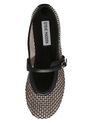 Steve Madden Ballerina's met bandje zwart