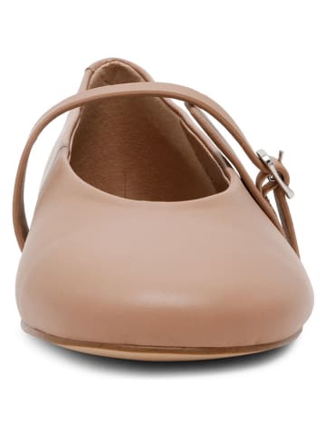 Steve Madden Leren ballerina's met bandje lichtroze