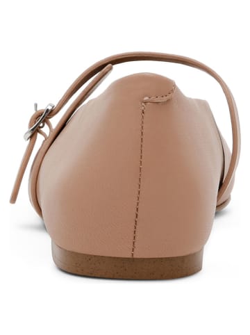 Steve Madden Leren ballerina's met bandje lichtroze