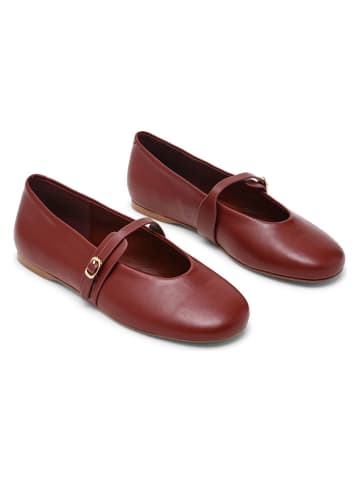 Steve Madden Leder-Spangenballerinas in Rot
