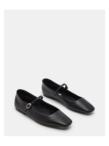 Steve Madden Leder-Spangenballerinas in Schwarz