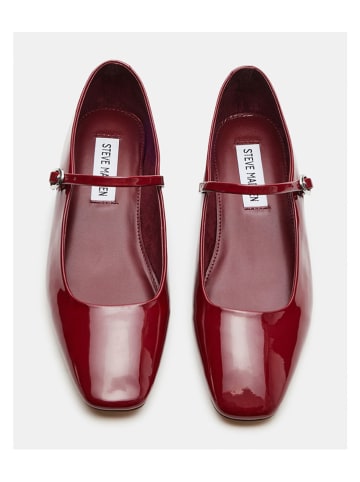 Steve Madden Leder-Spangenballerinas in Rot