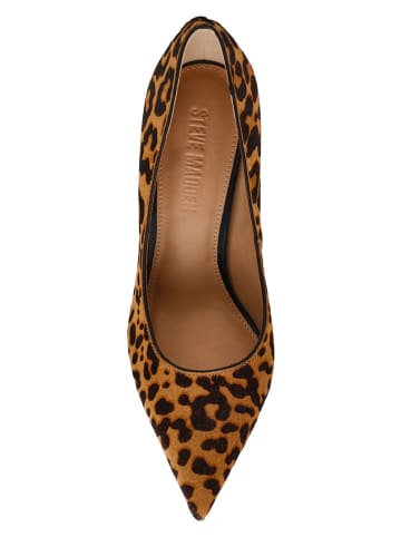 Steve Madden Leder-Pumps in Hellbraun/ Schwarz