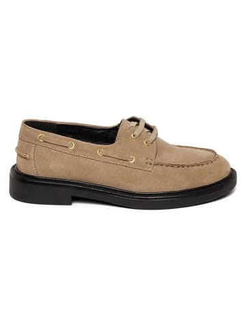 Steve Madden Leren veterschoenen beige